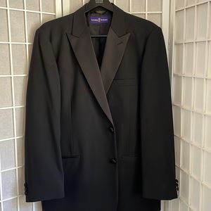 Lord West Black Wool Tuxedo 46L
